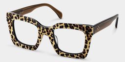 Lunettes carrées imprimé léopard Megan3