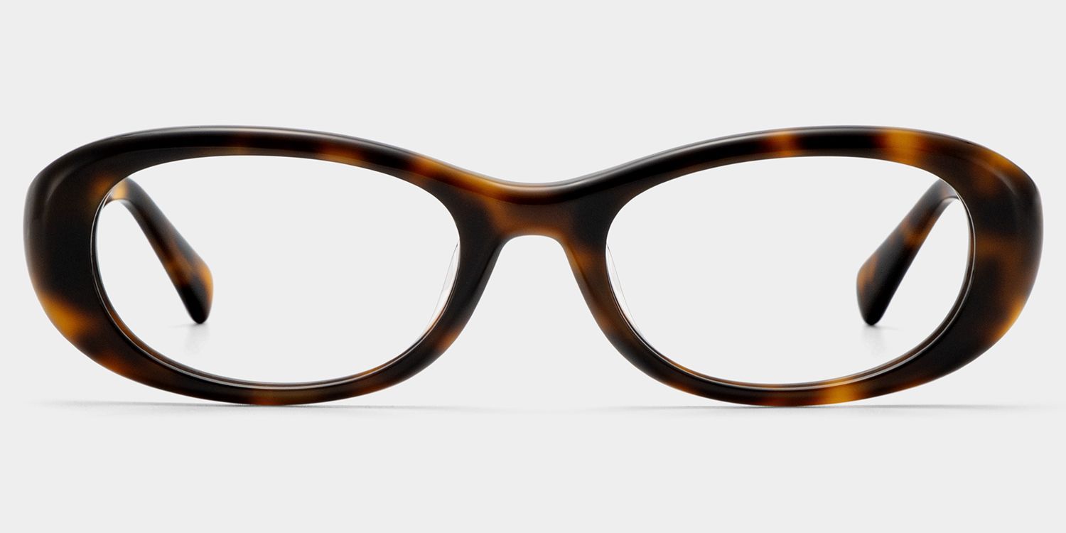 Lunettes monture ovale Catherine écaille de tortue en ligne | ZEELOOL1