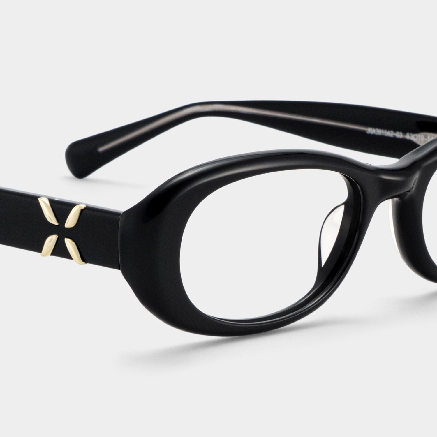 Lunettes à monture ovale noire Catherine en ligne pour femmes | ZEELOOL5