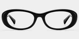 Lunettes ovales noires Catherine0