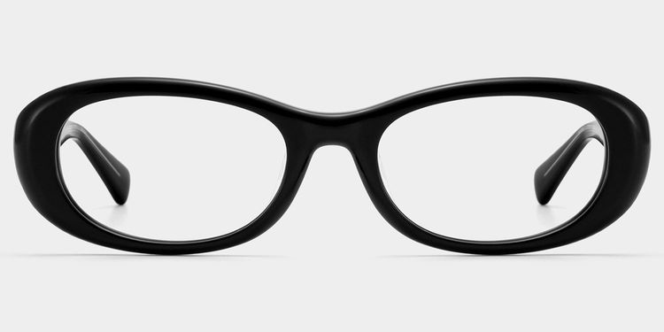 Lunettes ovales noires Catherine