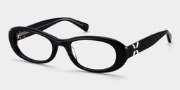 Lunettes ovales noires Catherine2