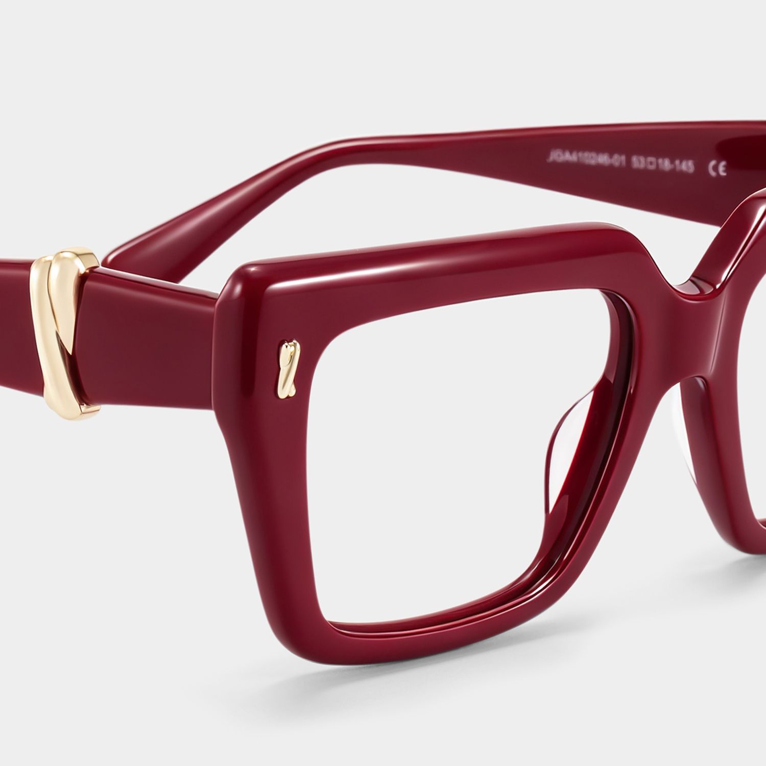 Lunettes carrées rouges Ophelia | ZEELOOL4