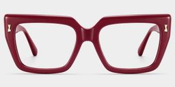 Ophelia Rouge Carré lunettes0
