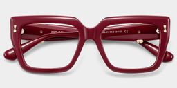 Ophelia Rouge Carré lunettes1