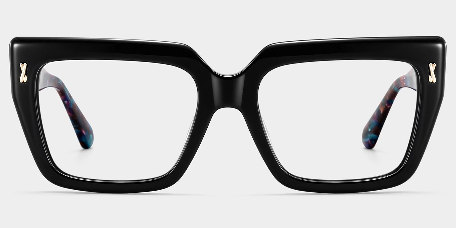 Lunettes carrées noires Ophelia | ZEELOOL0