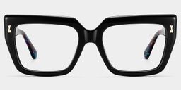 Ophelia Noir Carré lunettes0