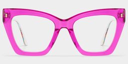 Lunettes roses papillon Mackey0