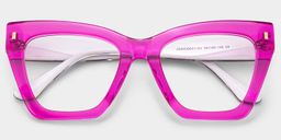 Lunettes roses papillon Mackey1