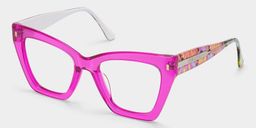 Lunettes roses papillon Mackey2