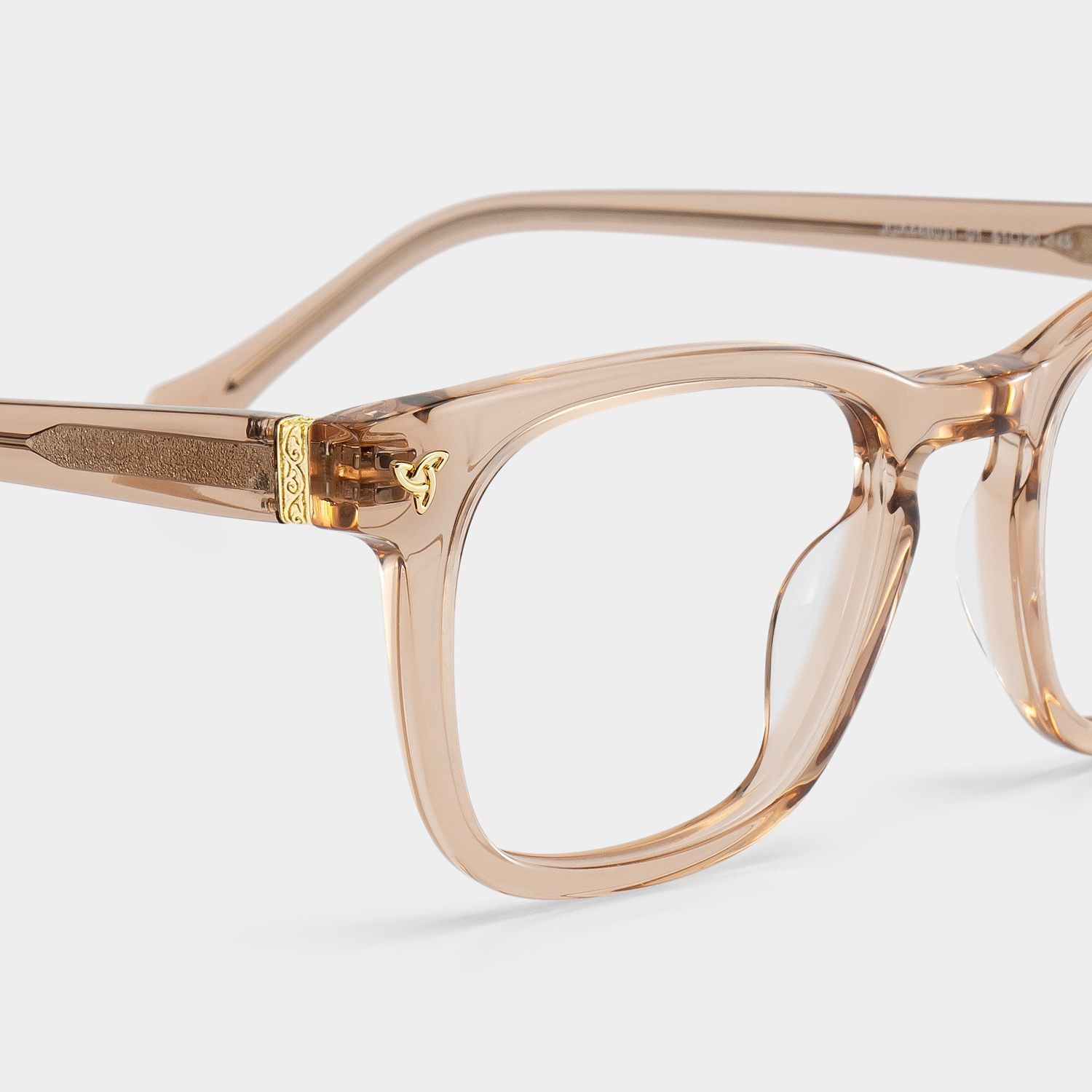Lunettes Heather à monture marron et forme carrée en ligne | ZEELOOL4