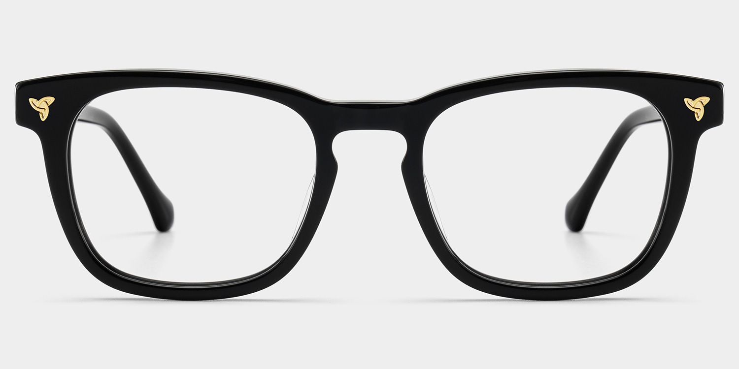 Lunettes à monture noire carrée Heather en ligne | ZEELOOL1