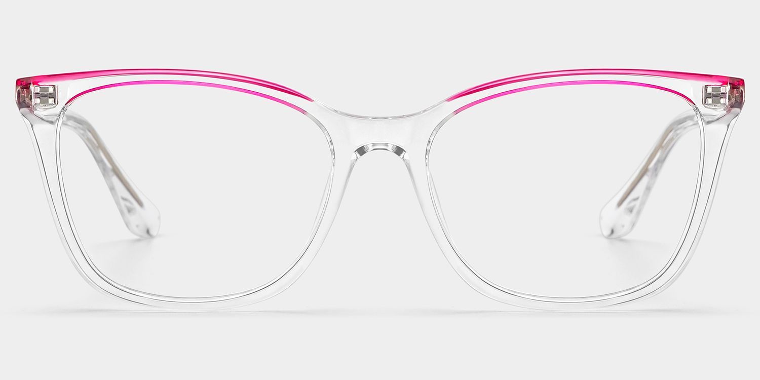 Lunettes Margaret œil-de-chat à monture transparente en ligne | ZEELOOL0