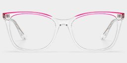 Lunettes œil-de-chat transparentes Margaret0