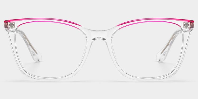 Lunettes œil-de-chat transparentes Margaret
