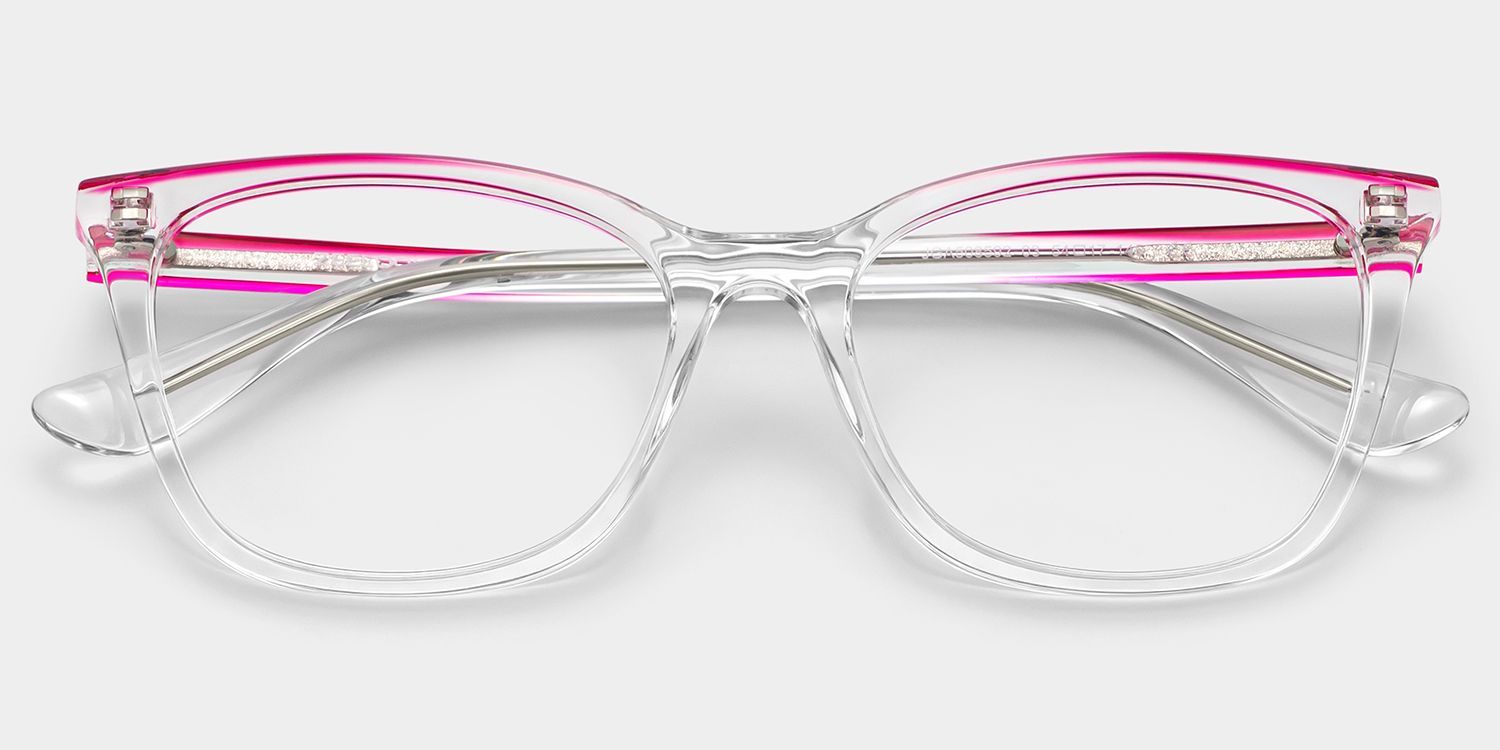 Lunettes Margaret œil-de-chat à monture transparente en ligne | ZEELOOL1