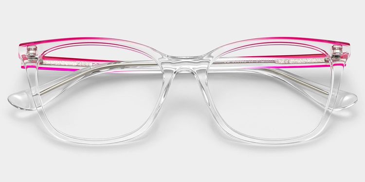 Lunettes œil-de-chat transparentes Margaret