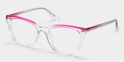 Lunettes œil-de-chat transparentes Margaret2