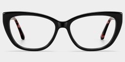 Isadora Noir Cat-eye lunettes0