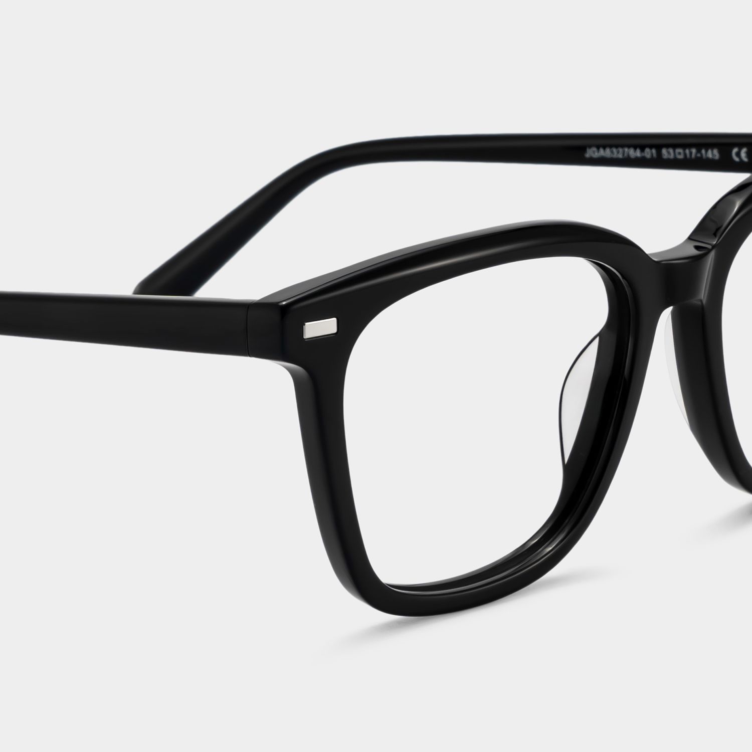 Lana Lunettes à Monture Carrée en Acétate Noir pour Femmes | ZEELOOL5