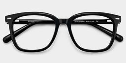 Lana Lunettes Carrées Noires2