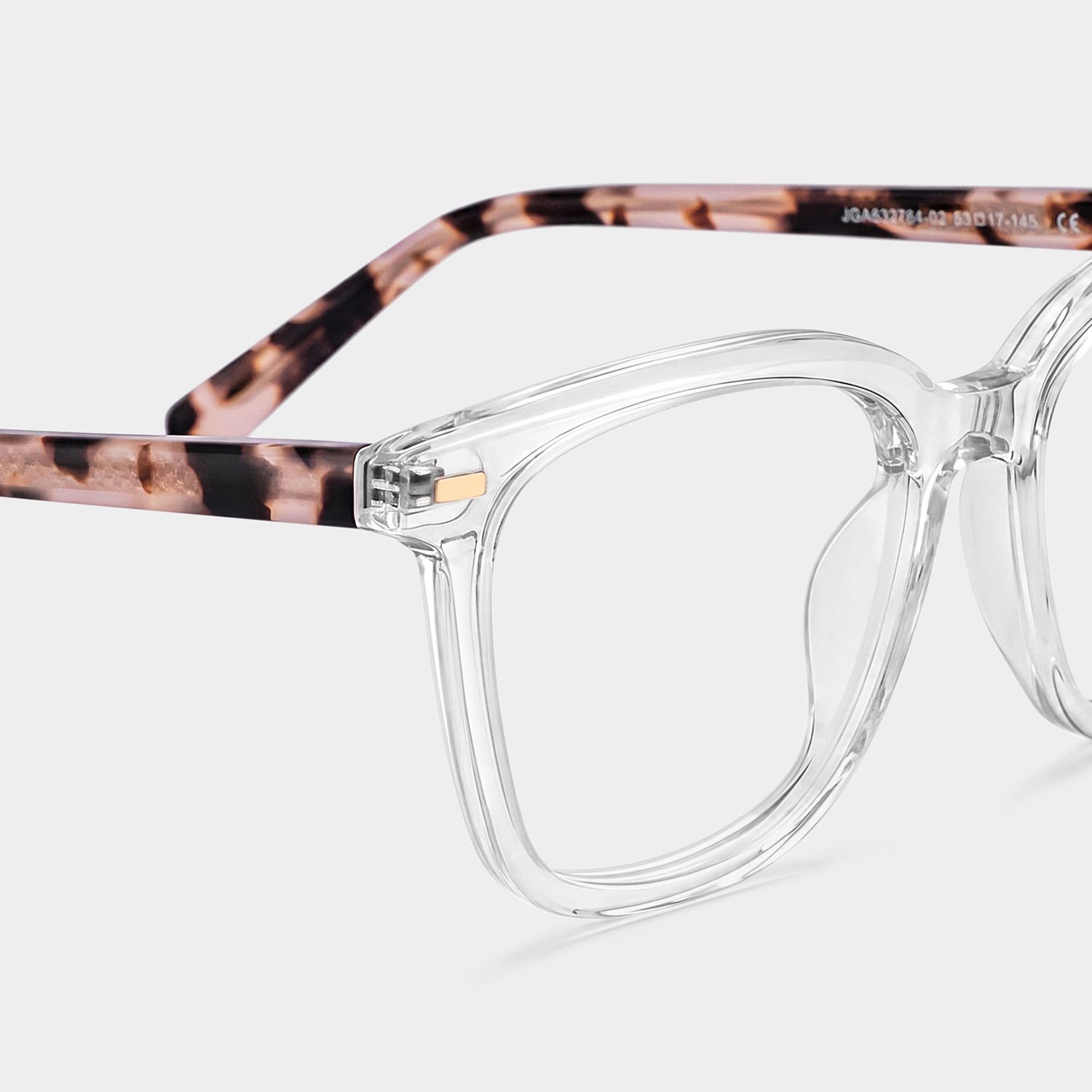 Lunettes Lana à monture carrée transparente en acétate pour femmes | ZEELOOL4