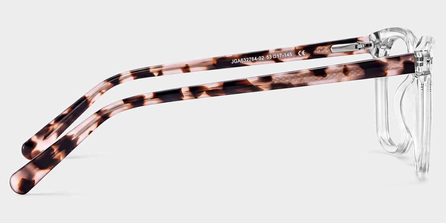 Lunettes Lana à monture carrée transparente en acétate pour femmes | ZEELOOL3