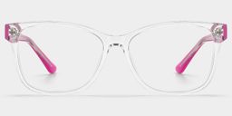Lunettes rectangulaires transparentes Eva0