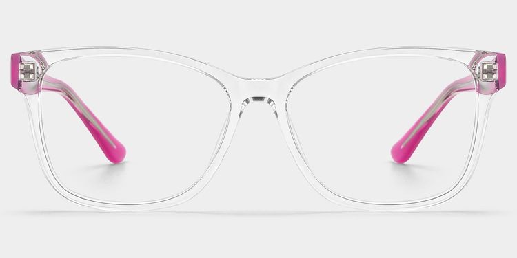 Lunettes rectangulaires transparentes Eva