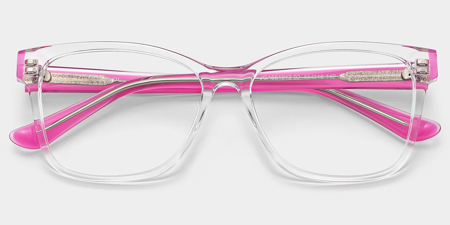 Lunettes à monture rectangulaire transparente Eva | ZEELOOL1