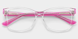 Lunettes rectangulaires transparentes Eva1