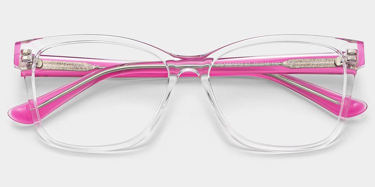 Lunettes rectangulaires transparentes Eva