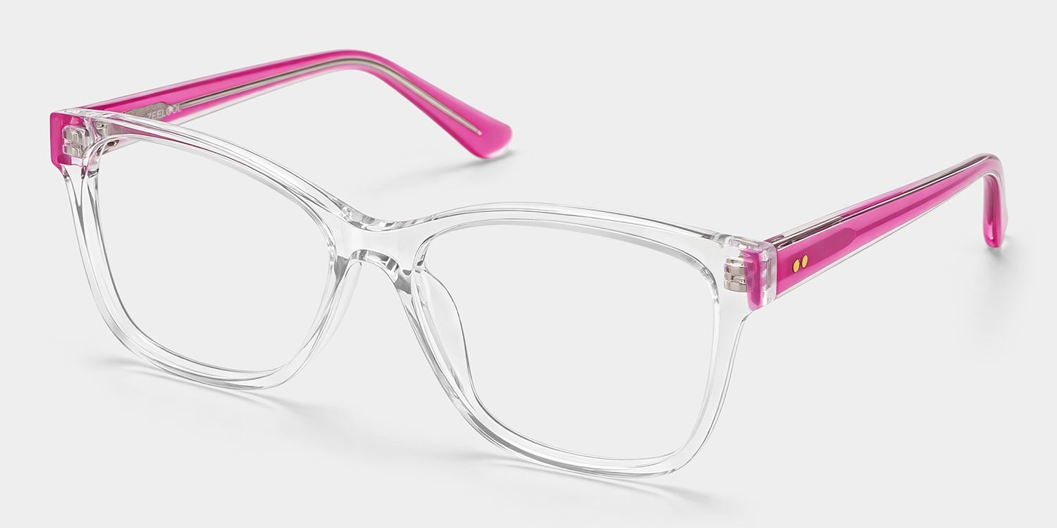 Lunettes à monture rectangulaire transparente Eva | ZEELOOL2