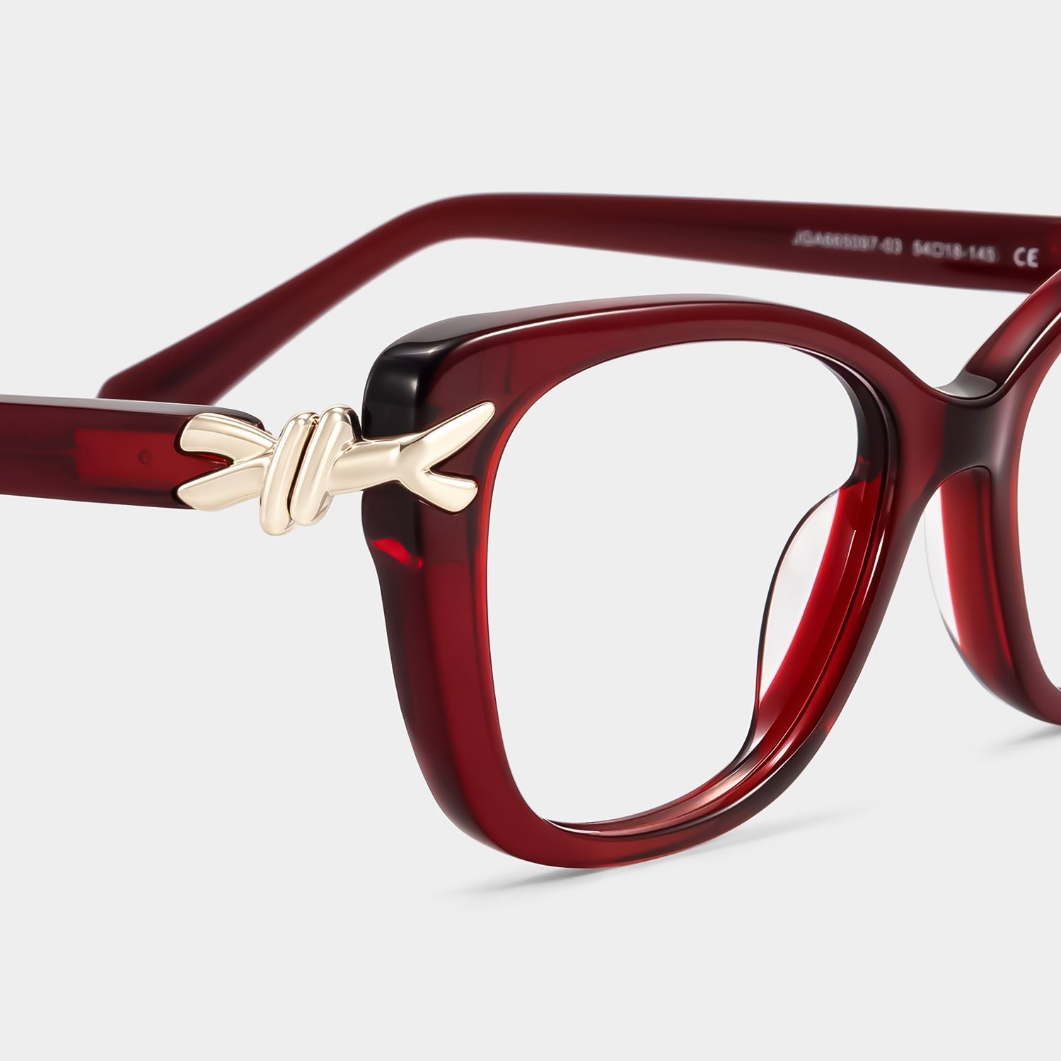 Lunettes œil-de-chat bordeaux Isolde | ZEELOOL4