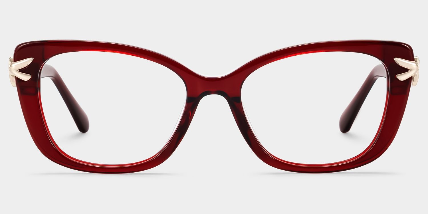 Lunettes œil-de-chat bordeaux Isolde | ZEELOOL0