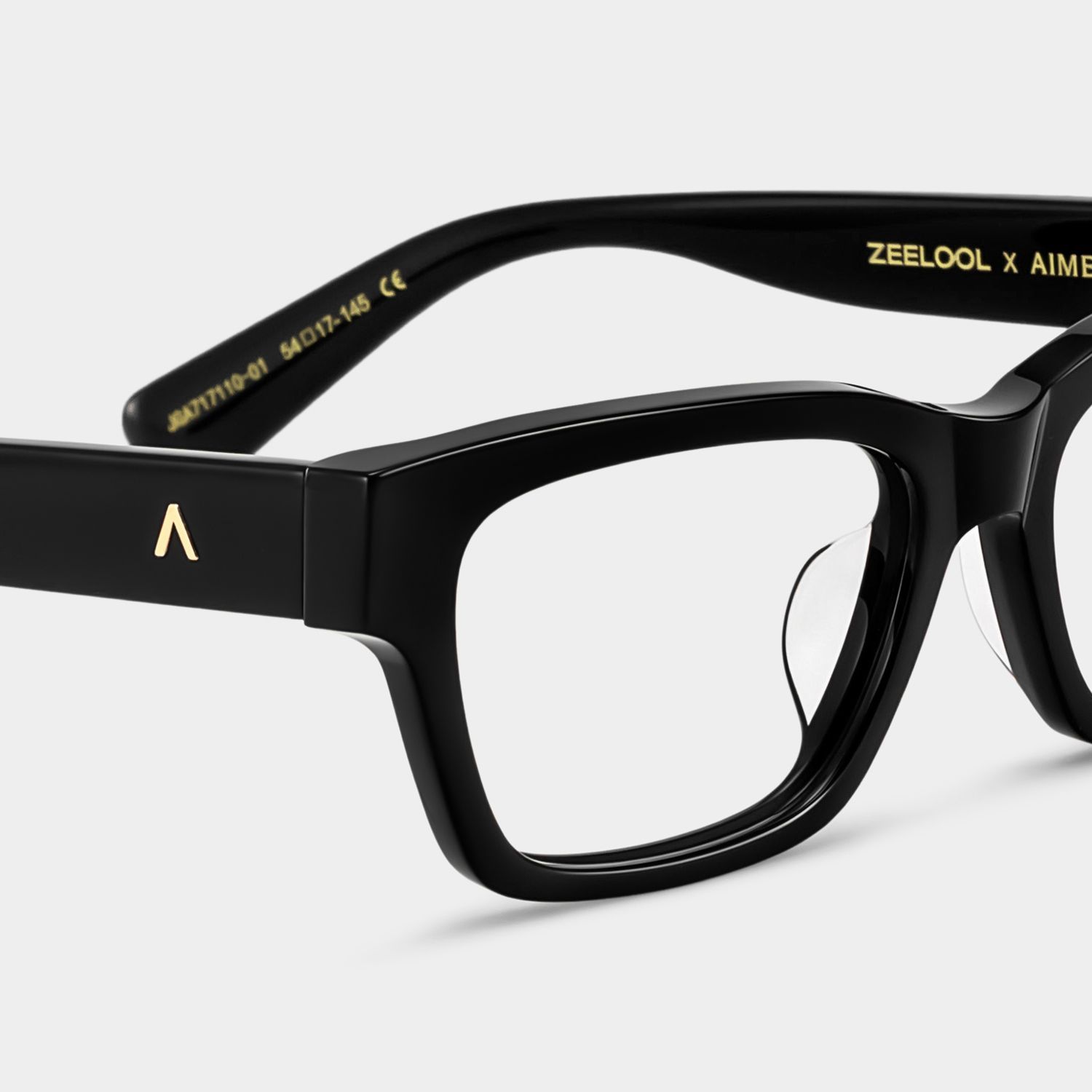 ZEELOOL x Aimee Song Lunettes rectangulaires noires Le Classique5