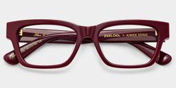 Le Classique Marron Rectangulaire lunettes2