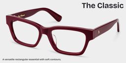 Le Classique Marron Rectangulaire lunettes3