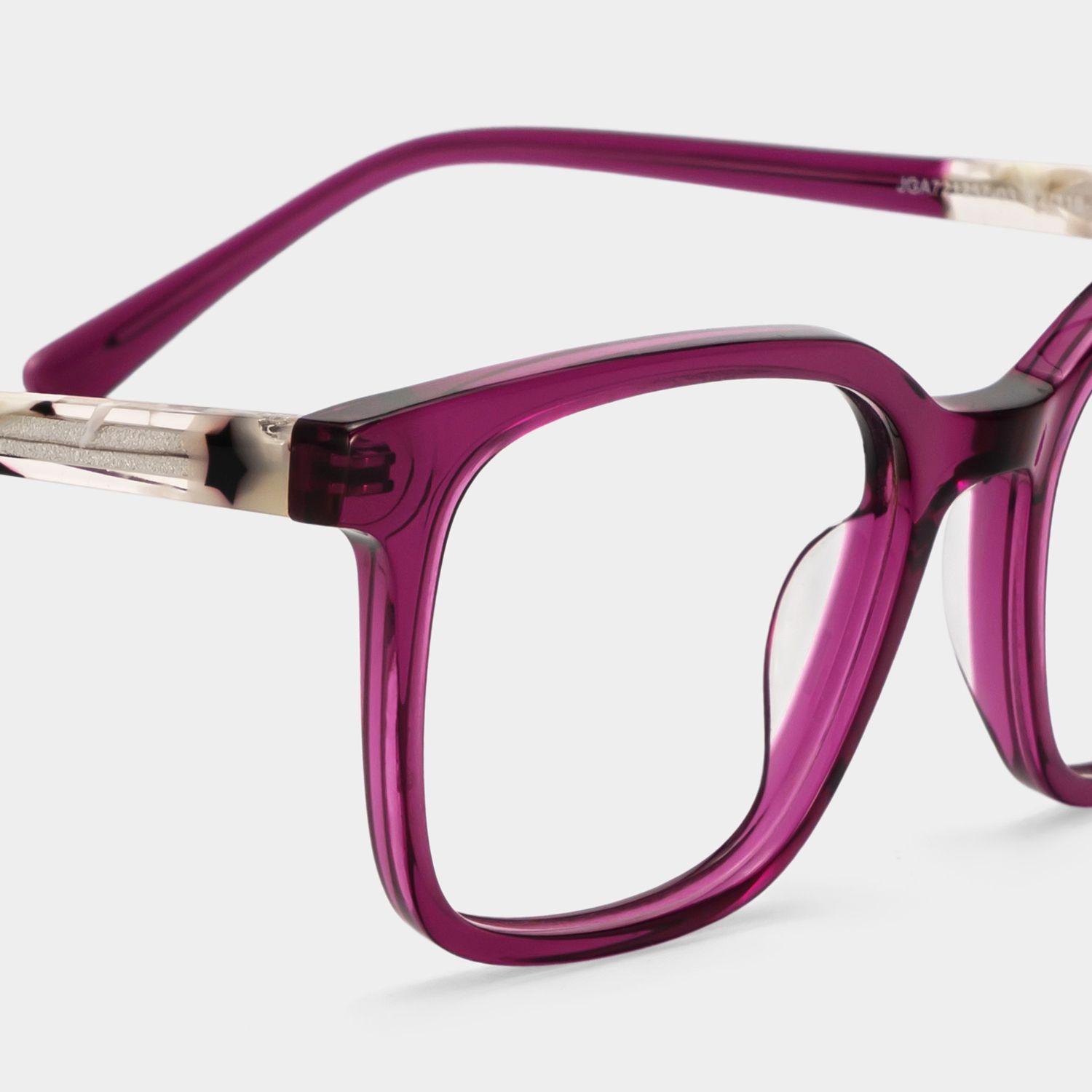 Lunettes Freya à monture carrée rouge en acétate pour femmes | ZEELOOL4