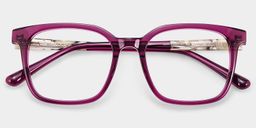 Lunettes carrées rouges Freya1