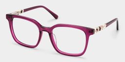 Lunettes carrées rouges Freya2