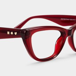 Amabel Bordeaux Cat-eye lunettes4