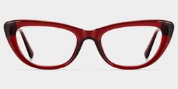 Amabel Bordeaux Cat-eye lunettes0