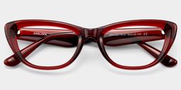 Amabel Bordeaux Cat-eye lunettes1