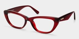 Amabel Bordeaux Cat-eye lunettes2