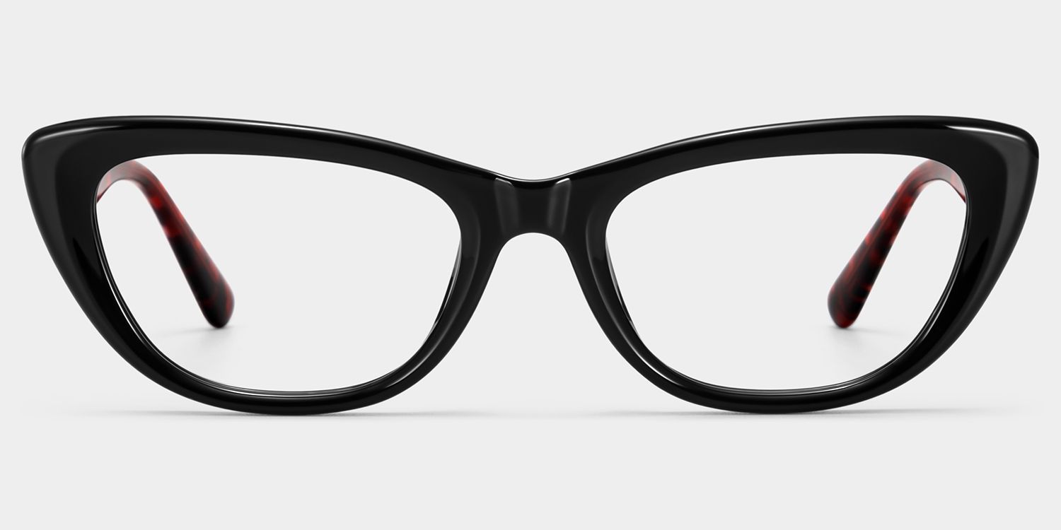 Lunettes œil-de-chat noires Amabel | ZEELOOL0