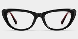 Amabel Noir Cat-eye lunettes0