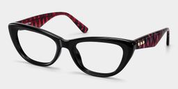 Amabel Noir Cat-eye lunettes2