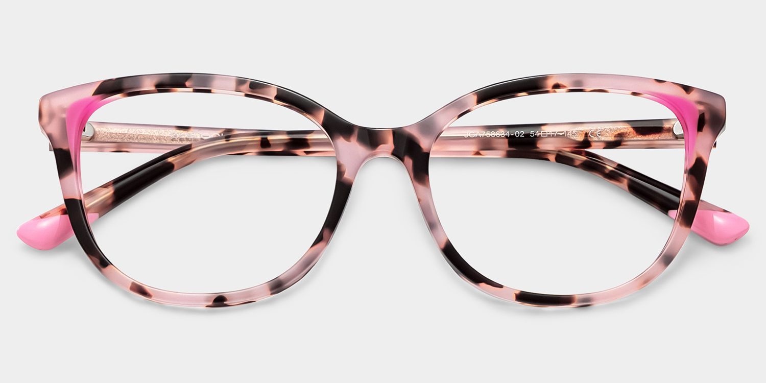 Lunettes à monture papillon Brady écaille de tortue rose pour femmes | ZEELOOL2