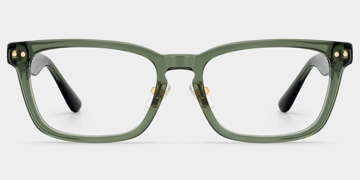 Lunettes à Monture Rectangulaire Verte Buzz pour Homme | ZEELOOL0